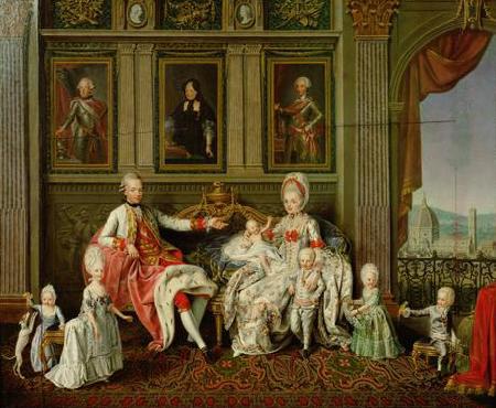  Grobherzog Leopold mit seiner Familie